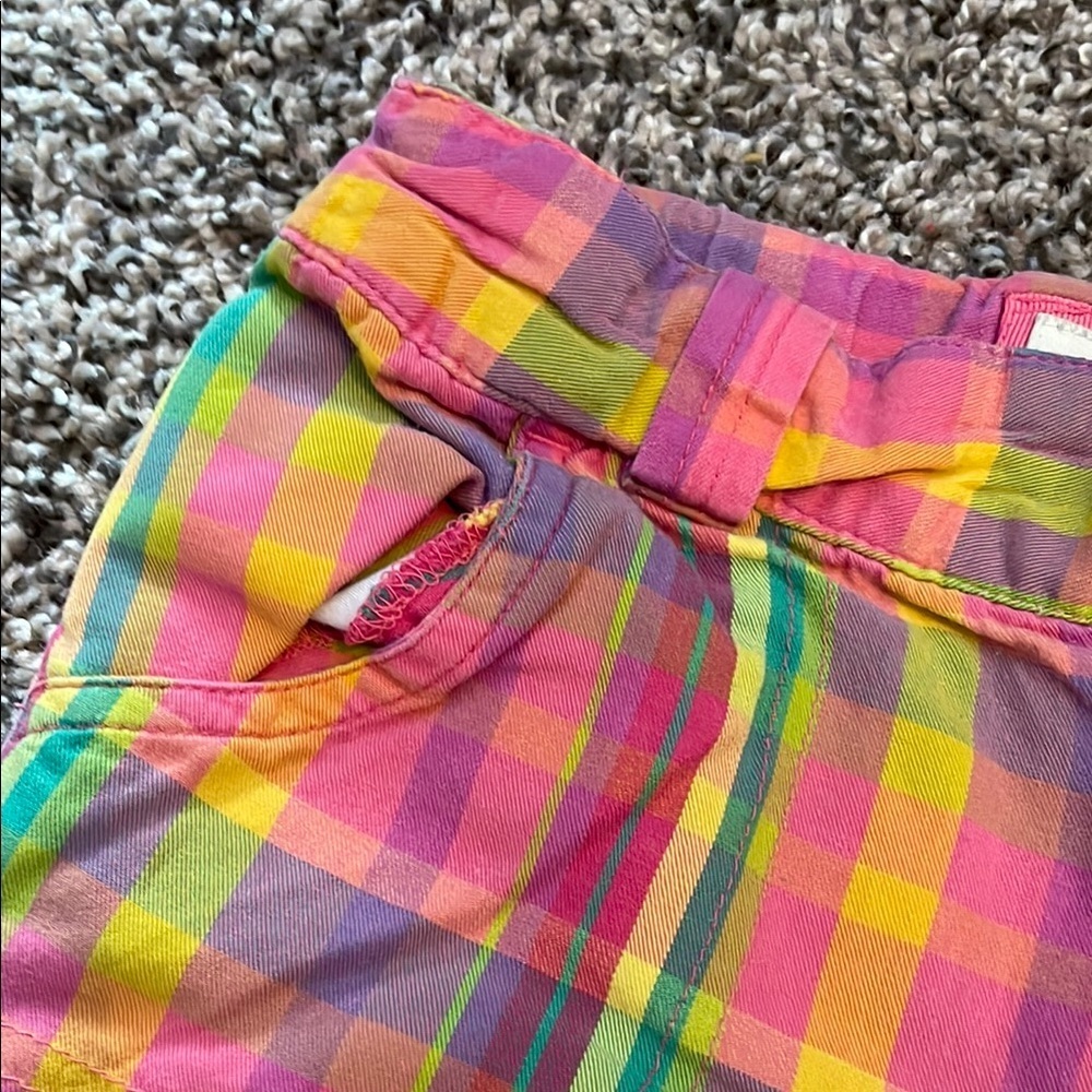 Cherokee Multicolor Plaid Kids Shorts - Picture 3 of 8